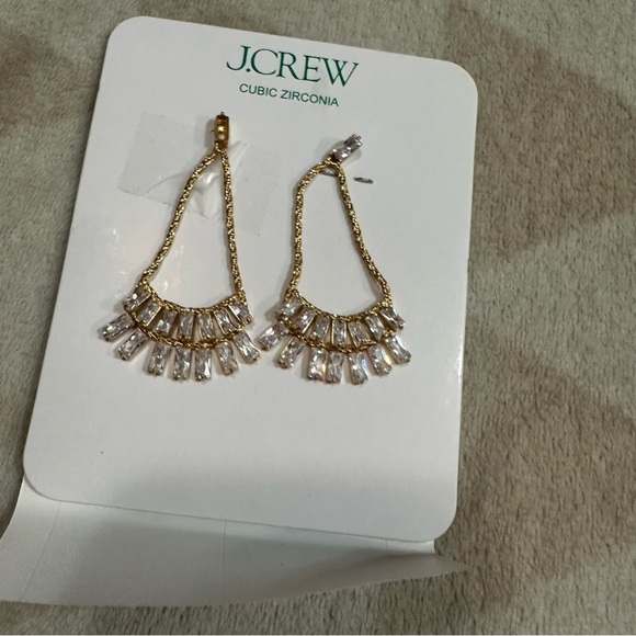 J crew Crystal fan earrings - Picture 3 of 4